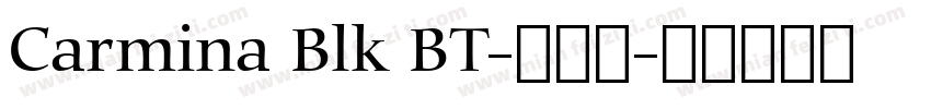 Carmina Blk BT-普通西字体转换